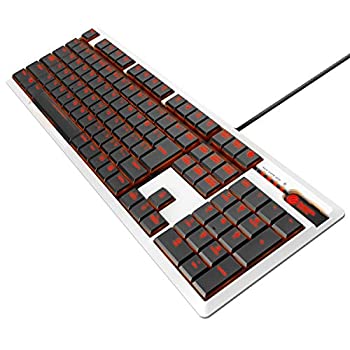 エレコム ゲーミングキーボード 【ARMA】 メカニカル 独自の薄型設計 フルサイズ 5000万回耐久スイッチ 日本語配列 LED搭載 ホワイト TK-ARMA50W（中古品）
