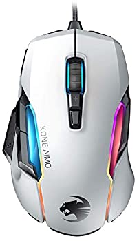 ROCCAT Kone AIMO Remastered White - RGBA Smart Customization Gaming Mouse  ROC-11-820-WE（中古品）の通販は 8,018円