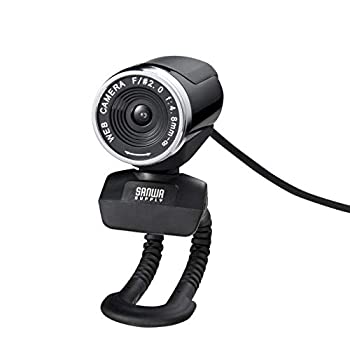 サンワサプライ FULL HD Webカメラ ブラック CMS-V37BK（中古品）