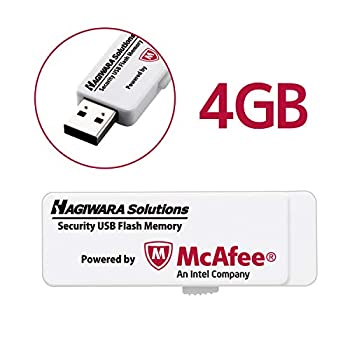 ハギワラソリューションズ ウイルス対策セキュリティUSB3.0メモリ(マカフィー)/4GB/1年ライセンス HUD-PUVM304GA1（中古品）の通販は