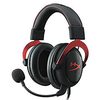 キングストン ゲーミング ヘッドセット HyperX Cloud II KHX-HSCP-RD レッド/ブラック 7.1バーチャルサラウンドサウンド USBオーディオコントロ（中古品）