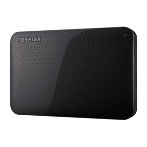 東芝 USB3.0接続 ポータブルハードディスク 2.0TB（ブラック）CANVIO BASICS（HD-ACシリーズ） HD-AC20TK（中古品）