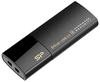 シリコンパワー  USBメモリ 64GB USB3.0 ハードウエア暗号化機能搭載 Secure G50  SP064GBUF3G50V1K（中古品）
