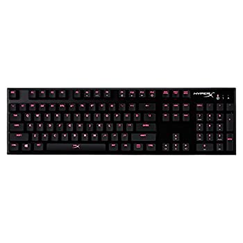 キングストン Kingston ゲーミングキーボード HyperX Alloy FPS HX-KB1RD1-NA/A3 FPSゲーム向け USB充電ポート 赤軸 LEDバックライト（中古品）