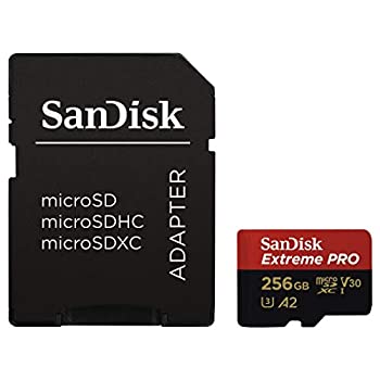 マイクロSD 256GB サンディスク Extreme PRO microSDXC A2 SDSQXCZ-256G 海外パッケージ品（中古品）