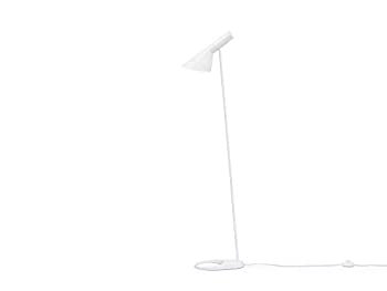 Arne Jacobsen (アルネ・ヤコブセン) AJ フロアライト/ホワイト リプロダクト品 (東芝LED電球（電球色 LDA7L-H/60W）)（中古品）