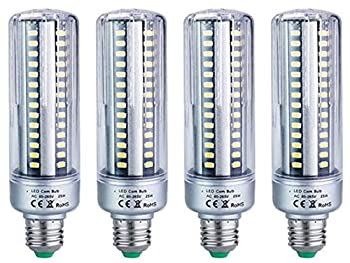 Bulbright 4個入 25W LED 水銀灯/コーン型電球 コーンライト 超高輝度 2000lm(180W水銀灯替わり) E26口金 6000K昼白色 85-265V 倉庫 工場 看板（中古品）