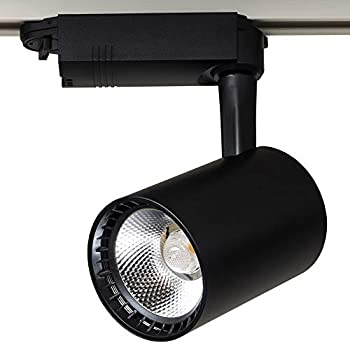 業務用 大光量 ダクトレール用 LED スポットライト ST-RL18W (黒) 2000lm 150W 型 18W ビーム角 45度 電球色 3000K フリッカーレス(中古品)