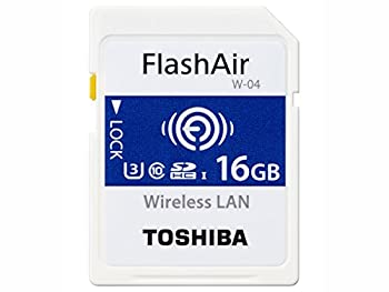 東芝 無線LAN搭載SDHCメモリカード 16GB Class10 UHS-1Flash Air SD-UWA016G（中古品）