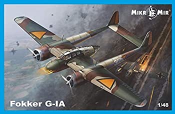 ミクロミル 1/48 オランダ空軍 フォッカー G-1A 双発戦闘機 プラモデル MKR48-016（中古品）