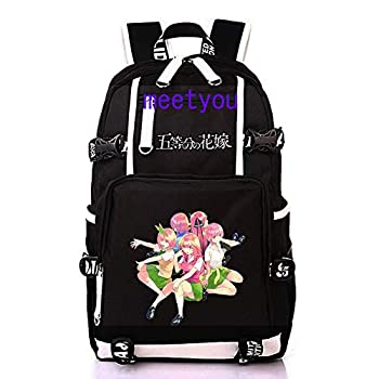KCS 五等分の花嫁 バックパック 中野 一花 リュックサック 中野 二乃 グッズ 中野 三玖 ビジネスバック 大容量 メンズ レディース 旅行バッグ 多（中古品）の通販は