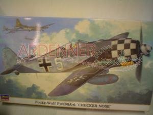 ハセガワ 1/48 フォッケウルフ Fw190A-6 チェッカーノーズ（中古品）