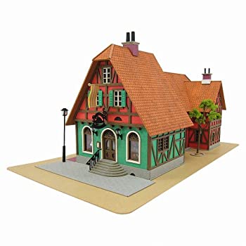 さんけい みにちゅあーとキット スタジオジブリシリーズ ハウルの動く城 ハッター帽子店 1/150スケール ペーパークラフト MK07-03（中古品）