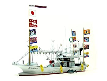 青島文化教材社 1/64 漁船 No.01 大間のマグロ一本釣り漁船 第三十一漁福丸 喫水線モデル（中古品）