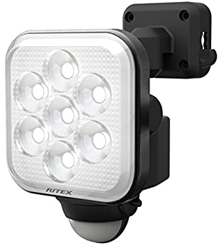 ムサシ RITEX フリーアーム式LEDセンサーライト(8W×1灯) 「コンセント式」 防雨型 LED-AC1008（中古品）
