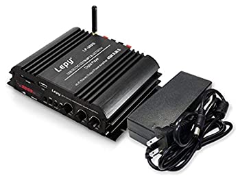 Bluetooth4.0対応 LEPY製4CHコンパクトオーディオアンプ 出力45W×4CH USB/SDカード再生可 Hi-Fiステレオパワーアンプ 12V 　 LP-269S（中古品）