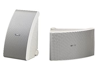 ヤマハ YAMAHA 全天候型スピーカー 小型設備用取付金具付 ホワイト (1ペア) NS-AW392W（中古品）