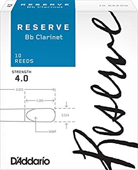 D'Addario リード レゼルヴ スタンダード Bクラリネット 強度:4.0(10枚入) ファイルドカット DCR1040（中古品）の通販は