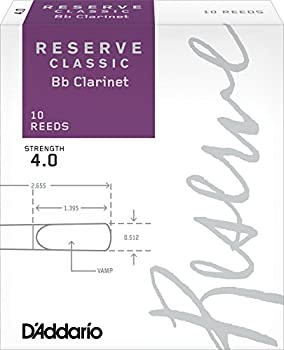 D'Addario リード レゼルヴ クラッシック B♭クラリネット 強度:4.0(10枚入) ファイルドカット DCT1040（中古品）