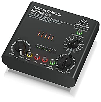 べリンガー USBオーディオインターフェース 真空管マイクプリ TUBE ULTRAGAIN MIC500USB（中古品）