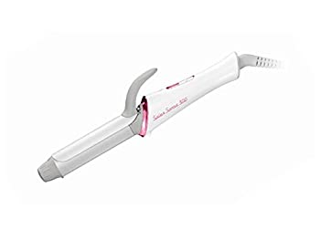 コイズミ ヘアアイロン カール 25mm サロンセンス 300 モバイル 海外対応 ホワイト KHR-1400/W（中古品）