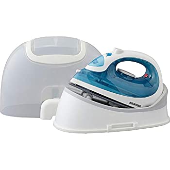 アイリスオーヤマ スチームアイロン コードレス 最短30秒スピード立上 セラミックコート 軽量 ケース付 ライトブルー IRN-CL18CC（中古品）の通販は 6,160円
