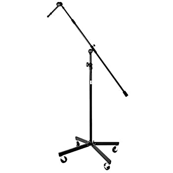 OnStageStands SB96+ 多目的用大型ブームマイクスタンド（キャスター付） (オンステージスタンド)（中古品）