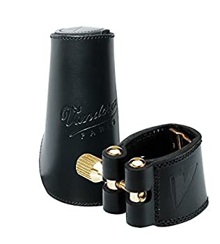 バンドーレン ソプラノサクソフォン リガチャー レザー(Leather) レザーキャップ (LC26L)（中古品）