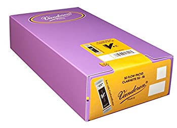 バンドーレン B♭クラリネットリード V.12 硬さ:2-1/2 (50枚入)（中古品）
