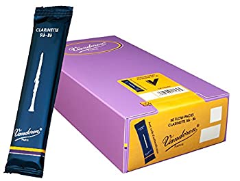 バンドーレン B♭クラリネットリード トラディショナル 硬さ:2-1/2 (50枚入)（中古品）