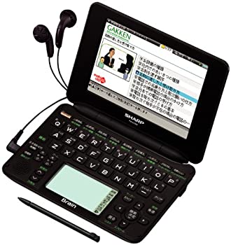 シャープ Brain 手書きパッド搭載カラー液晶電子辞書 総合モデル 音声対応100コンテンツ+150動画収録 ブラック系 PW-AC920-B（中古品）