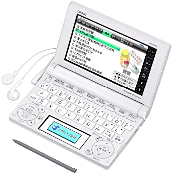 CASIO Ex-word 電子辞書 一般・総合モデル(家庭・実用向け) ホワイト 100コンテンツ・1000文学作品・クラシック1000フレーズ収録 ツインカラー液（中古品）の通販は 6,740円