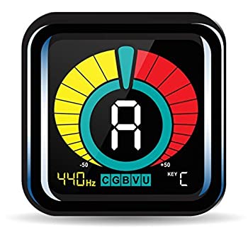 KLIQ UberTuner - Clip-On Tuner for All Instruments - with Guitar  Bass  Violin  Ukulele & Chromatic Tuning Modes（中古品）