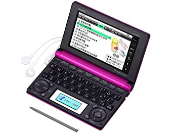 CASIO Ex-word 電子辞書 一般・総合モデル(家庭・実用向け) ビビッドピンク 100コンテンツ・1000文学作品・クラシック1000フレーズ収録 ツインカ（中古品）