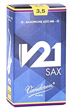 バンドーレン アルトサクソフォンリード V21 硬さ : 3-1/2 (10枚入り)（中古品）