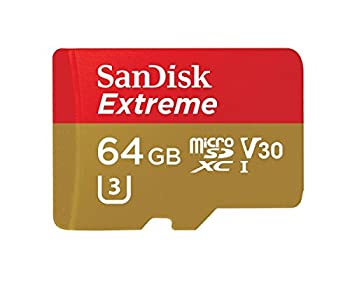 SanDisk(サンディスク) Extreme microSDHCカード Class10 UHS-1対応 R:90MB/s 海外リテール SDSQXVF-064G-GN6MA（中古品）