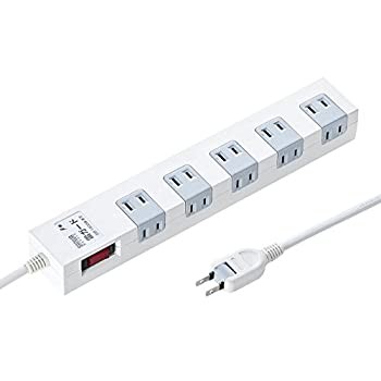 サンワサプライ 雷ガードタップ 10個口・2P 3m TAP-SP2110-3（中古品）