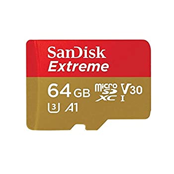 サンディスク ( SANDISK ) 64GB microSDXC Extreme SDアダプタ付き ［海外パッケージ］（中古品）