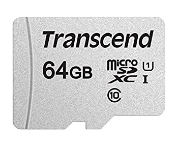 Transcend microSDXCカード 64GB 3D TLC UHS-I Class10 TS64GUSD300S（中古品）
