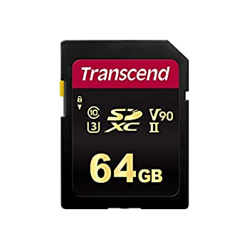 Transcend SDカード 64GB UHS-II U3 ビデオクラス V90 対応 (最大読込速度285MB/s 最大書込速度180MB/s) 4K動画撮影 TS64GSDC700S（中古品）の通販は