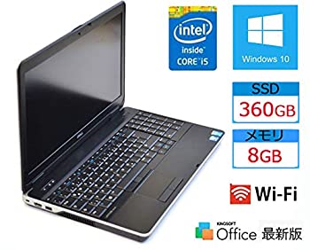 【SSD 360GB搭載】【Windows10搭載】DELL LATITUDE E6540※Core i5-4310U 2.73GHz／8GBメモリ／ 15.6型ワイド／ DVDマルチドライブ ／WiFi【無線（中古品）の通販は