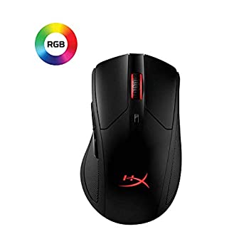 キングストン HyperX Pulsefire Dart RGBワイヤレスゲーミングマウス Qi対応 HX-MC006B（中古品）