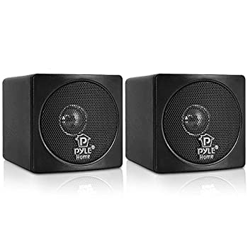 Pyle PCB3BK 3 100 Watt Mini Cube Speaker Pair Black [並行輸入品]（中古品）
