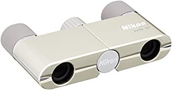 Nikon 双眼鏡 遊 4X10D CF ダハプリズム式 4倍10口径 シャンパンゴールド 4X10DCF (日本製)（中古品）