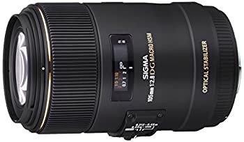 SIGMA 単焦点マクロレンズ MACRO 105mm F2.8 EX DG OS HSM シグマ用 フルサイズ対応 258566（中古品）