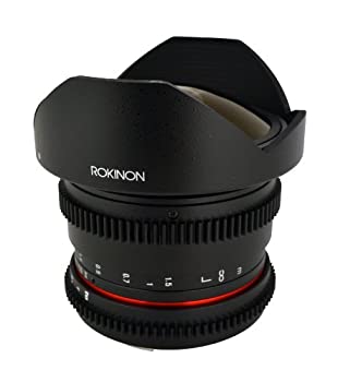 Rokinon 8mm Fisheye Cine Lens with Removable Hood for Nikon