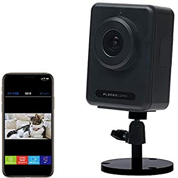 PLANEX ネットワークカメラ スマカメアウトドア Google Home/ Alexa対応 防雨仕様・高感度CMOSセンサー搭載・マイク内蔵・スピーカー出力端子付（中古品）