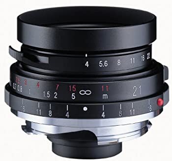 Voigtlander Color-Skopar 21mm f/4.0 Pancake Lens with Leica M Mount - Black [並行輸入品]（中古品）