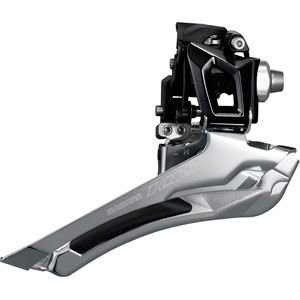シマノ(SHIMANO) 105 FD-R7000 バンドタイプφ31.8mm(28.6mmアダプター付) フロントディレイラー IFDR7000BSML ブラック（中古品）