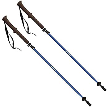 トレッキングポール フォルダーTWIST [使用サイズ：100-115cm(折りたたみ36cm)] [カラー：ブルー] #113474（中古品）